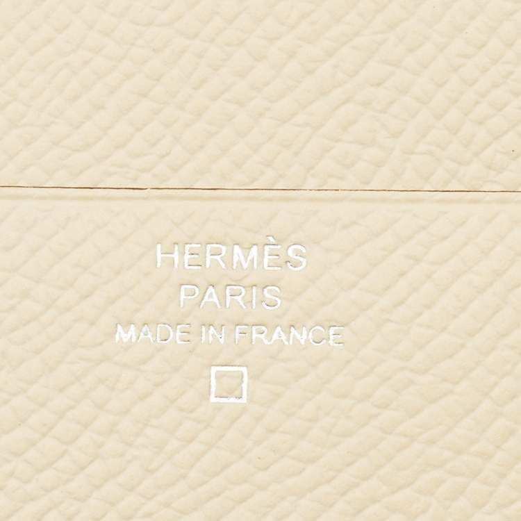 مملوكة مسبقًا محفظة هيرمس بيارن ناتا/بيج سابل إيبسوم جلد تمساح صغيرة
