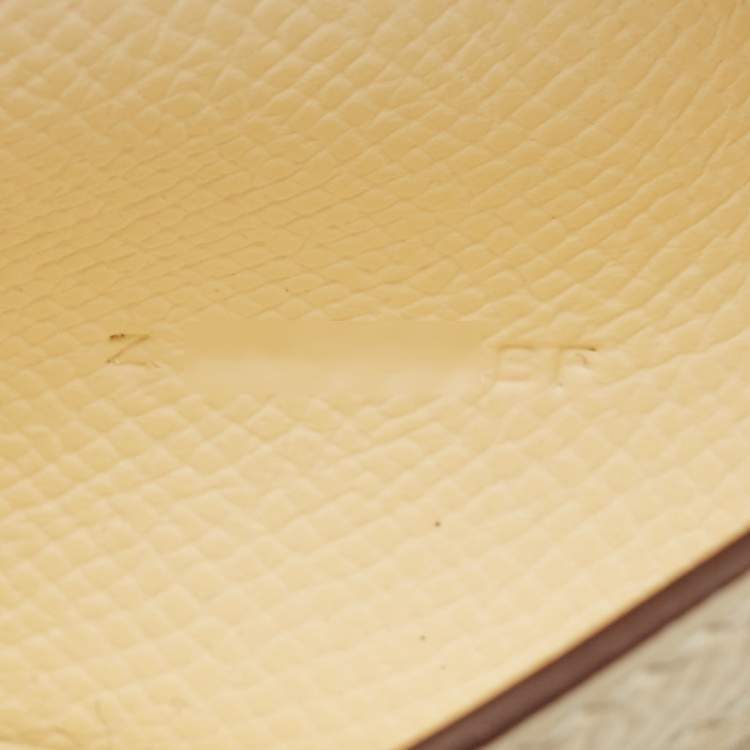 مملوكة مسبقًا محفظة هيرمس بيارن ناتا/بيج سابل إيبسوم جلد تمساح صغيرة