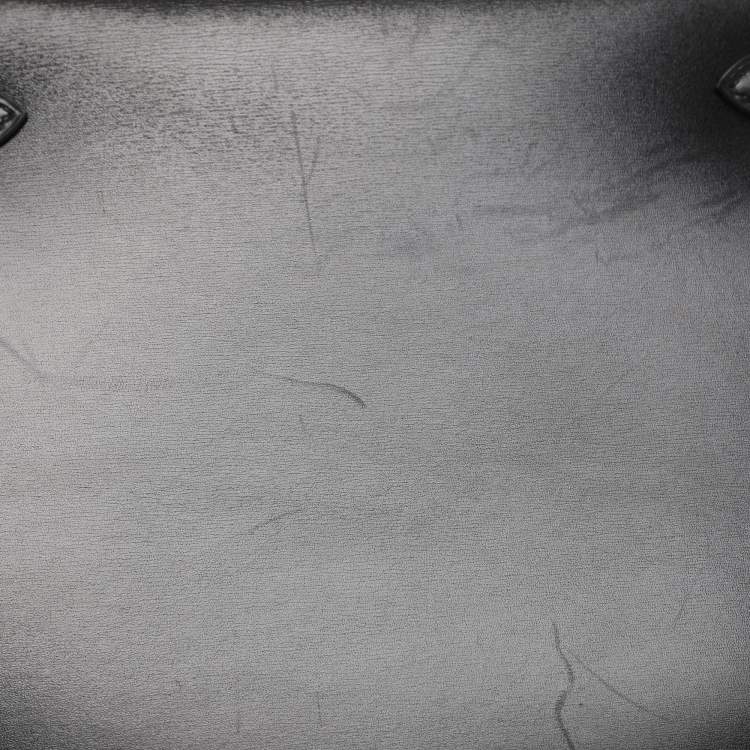 Pre Owned Hermes Kelly Sellier 28 Gold Finish Black Box Calf Leather Bag