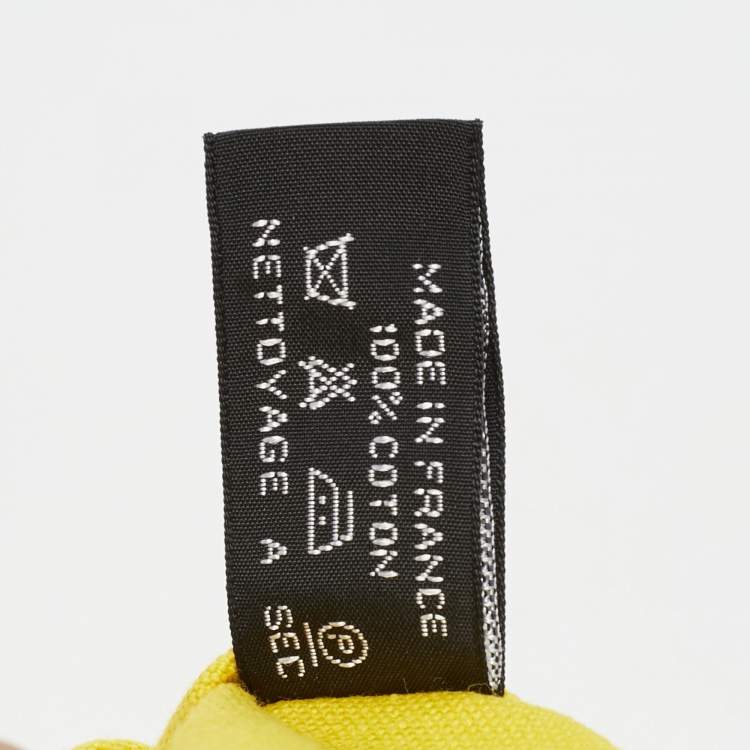 مملوكة مسبقًا Hermès Bora Bora GM Yellow Canvas Pouch