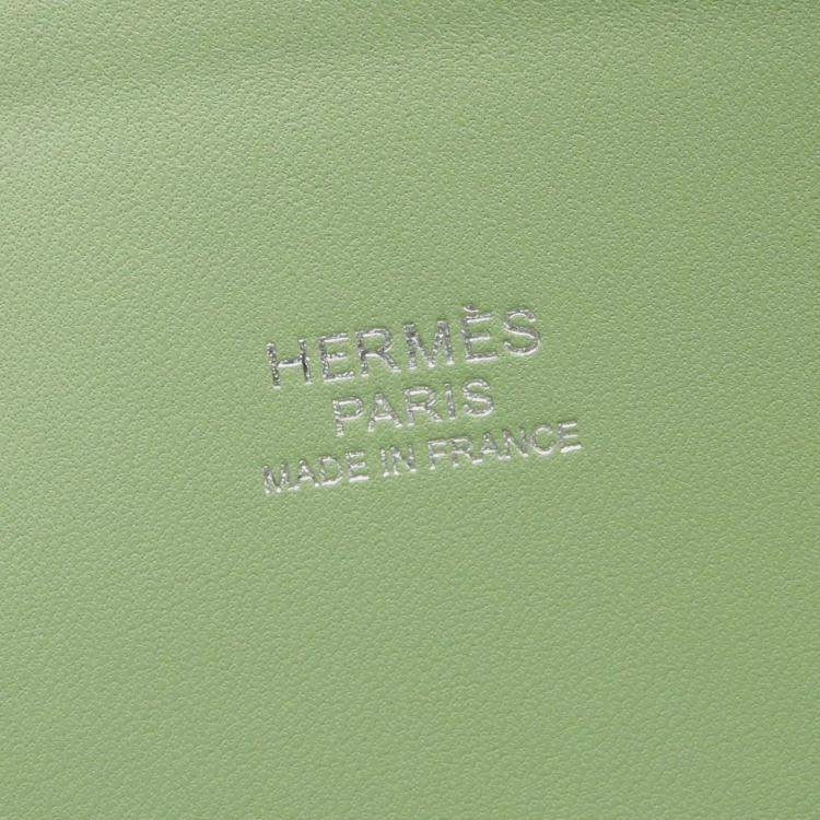 Pre Owned Hermes Bolide 27 Vert Criquet Epsom Leather Shoulder Bag
