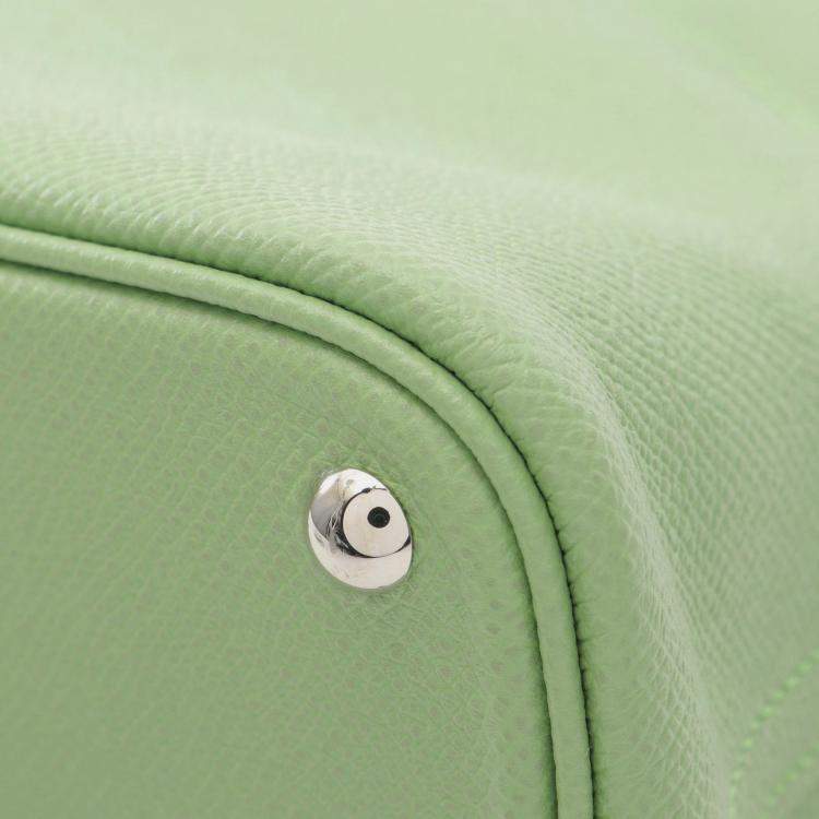 Pre Owned Hermes Bolide 27 Vert Criquet Epsom Leather Shoulder Bag