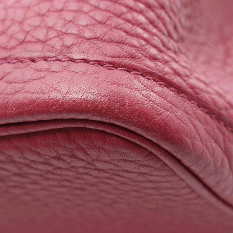 Pre Owned Hermes Garden Party 36 Purple Tone Negonda Leather Tote Bag