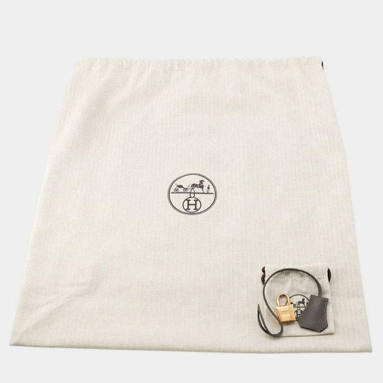 Pre Owned Hermes Birkin Etain Togo Leather Size 30