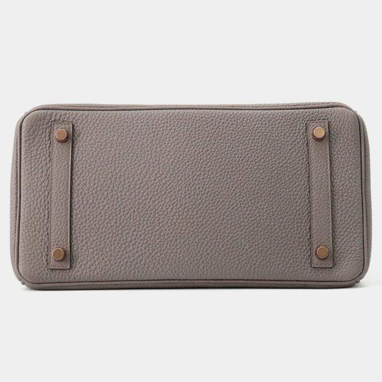 Pre Owned Hermes Birkin Etain Togo Leather Size 30