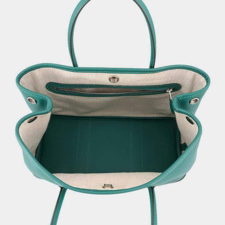 Pre Owned Hermes Garden Party Vert Jade Epsom Size Tpm
