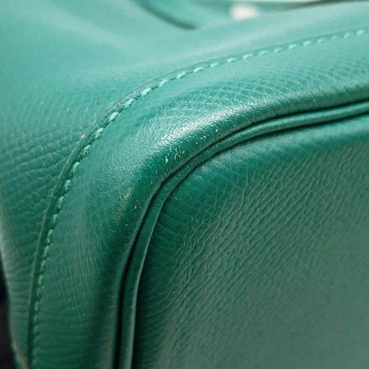 Pre Owned Hermes Garden Party Vert Jade Epsom Size Tpm