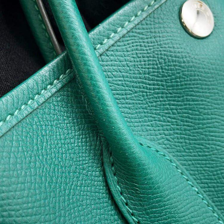 Pre Owned Hermes Garden Party Vert Jade Epsom Size Tpm