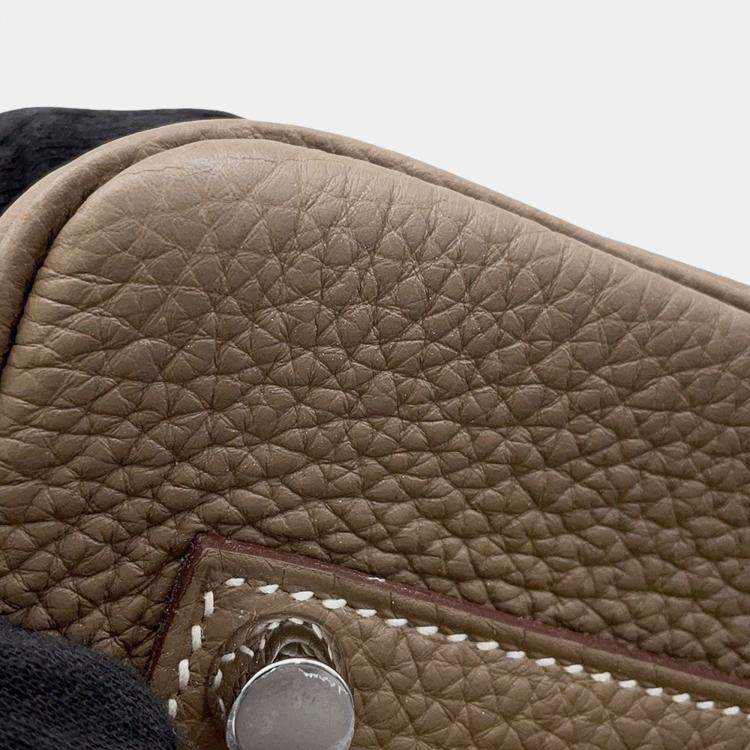 Pre Owned Hermes Birkin 35 Etoupe Togo Leather Bag 