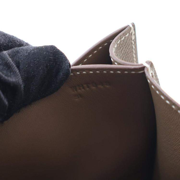 Pre Owned Hermes Etoupe Epsom Constance NM 18