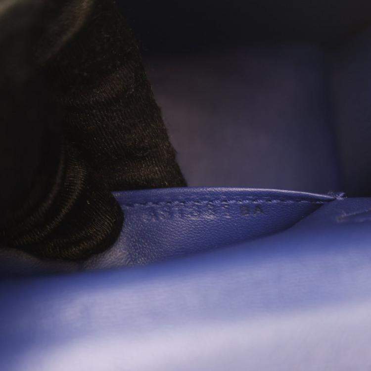 مملوكة مسبقًا Hermes Bleu Electric Epsom Mini Kelly 20