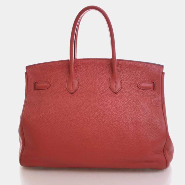 مملوكة مسبقًا Hermes Bougainvillea Clemence Birkin 35