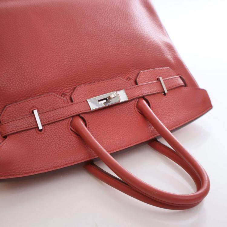مملوكة مسبقًا Hermes Bougainvillea Clemence Birkin 35