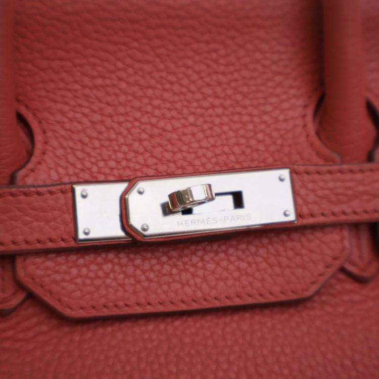مملوكة مسبقًا Hermes Bougainvillea Clemence Birkin 35