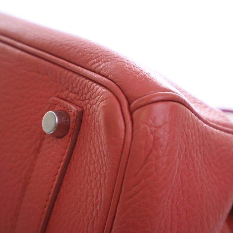 مملوكة مسبقًا Hermes Bougainvillea Clemence Birkin 35