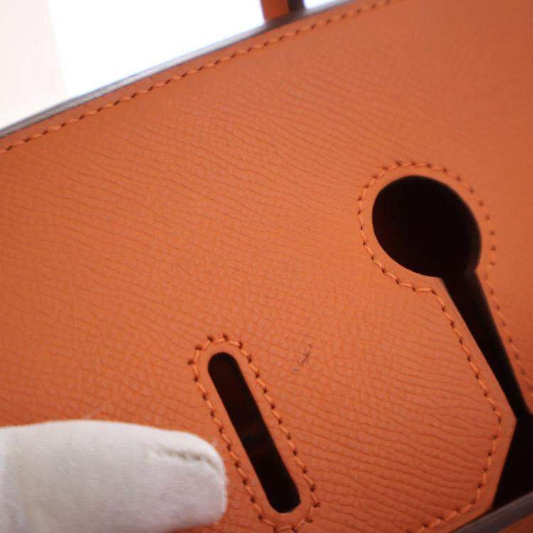 Pre Owned Hermes Feu Epsom Birkin 35