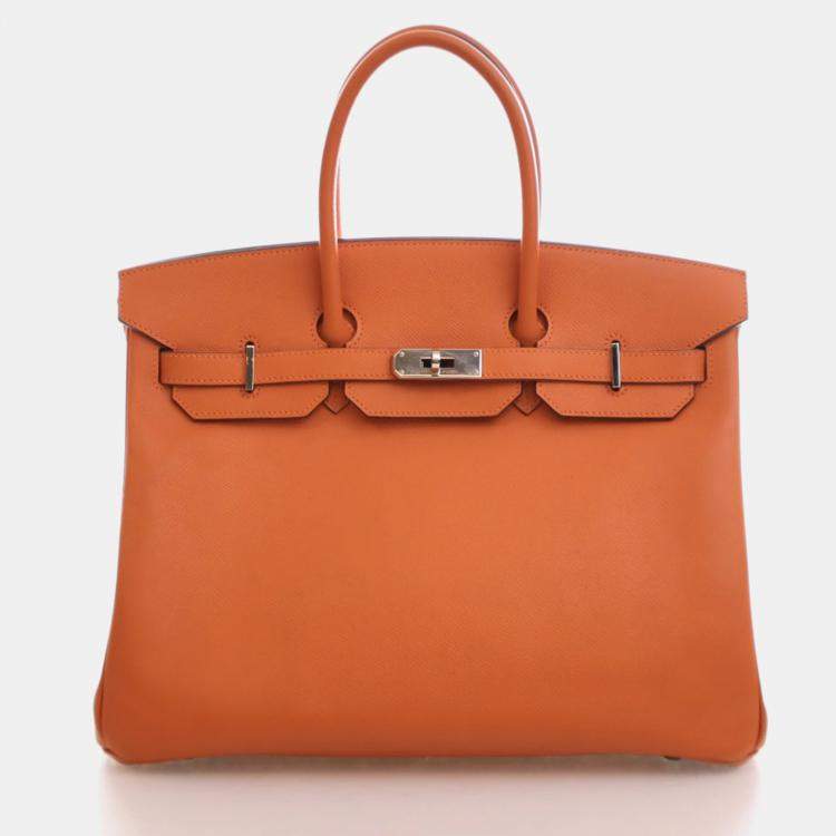 Pre Owned Hermes Feu Epsom Birkin 35