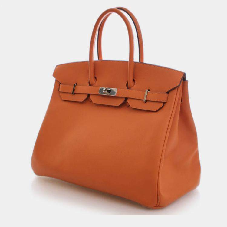 Pre Owned Hermes Feu Epsom Birkin 35