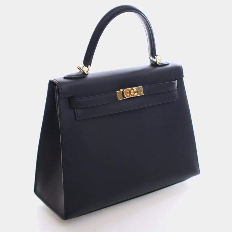 مملوكة مسبقًا Hermes Black Sombrero Sellier Kelly 25