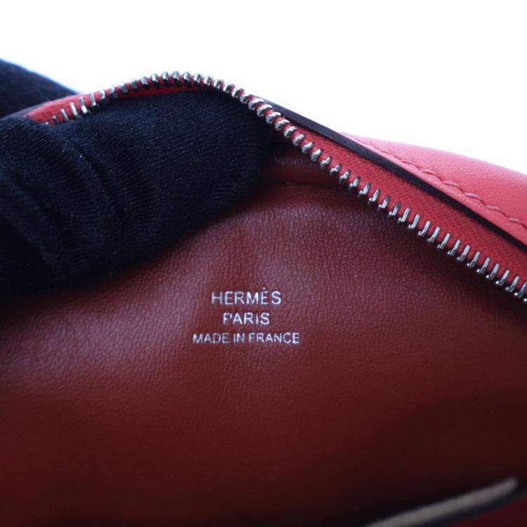 Pre Owned Hermes Rose Texas Verso Swift In The Loop Belt Bag