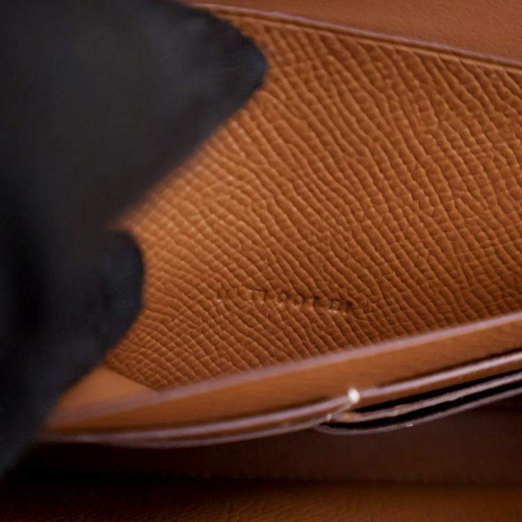 مملوكة مسبقًا Hermes Gold Epsom Constance To Go Wallet