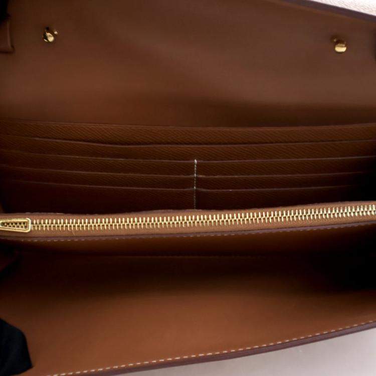 مملوكة مسبقًا Hermes Gold Epsom Constance To Go Wallet
