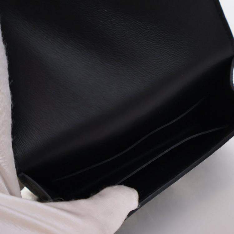 Pre Owned Hermes Noir Epsom Constance Slim Wallet