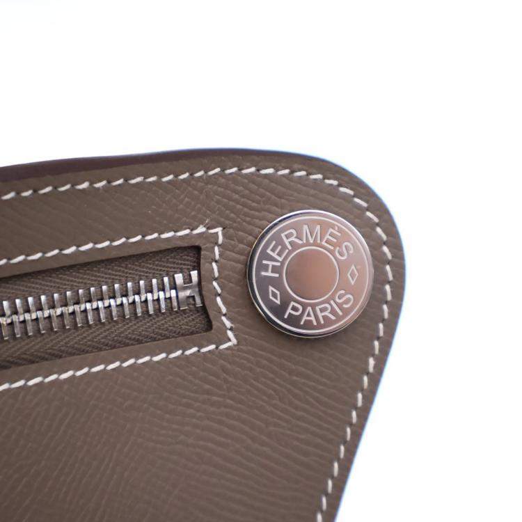 Pre Owned Hermes Etoupe Epsom Petite Course Bag