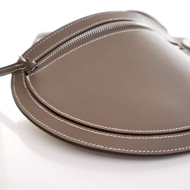 Pre Owned Hermes Etoupe Epsom Petite Course Bag