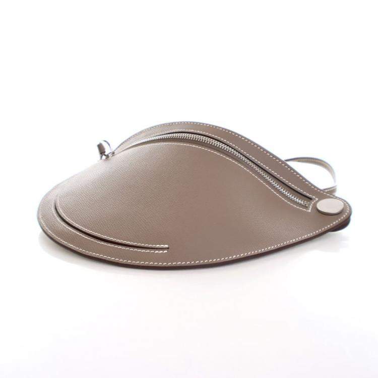 Pre Owned Hermes Etoupe Epsom Petite Course Bag