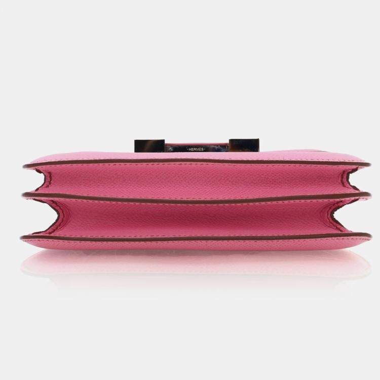 Pre Owned Hermes Bubblegum Epsom Mini Constance 18