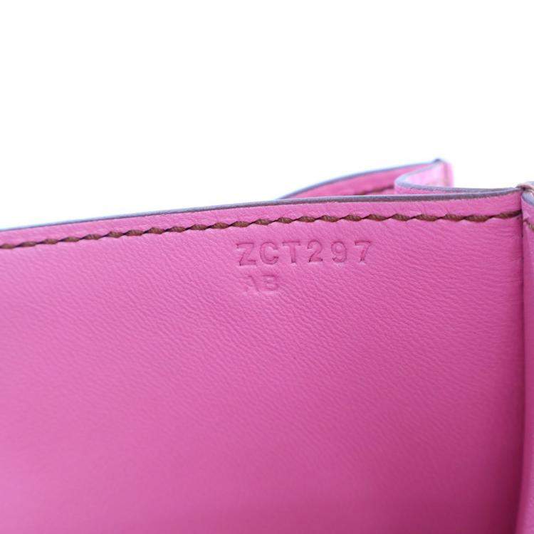 Pre Owned Hermes Bubblegum Epsom Mini Constance 18