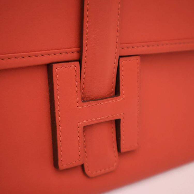 مملوكة مسبقًا حقيبة إليان جيغ هيرمس سويفت جلد جيرانيوم 29