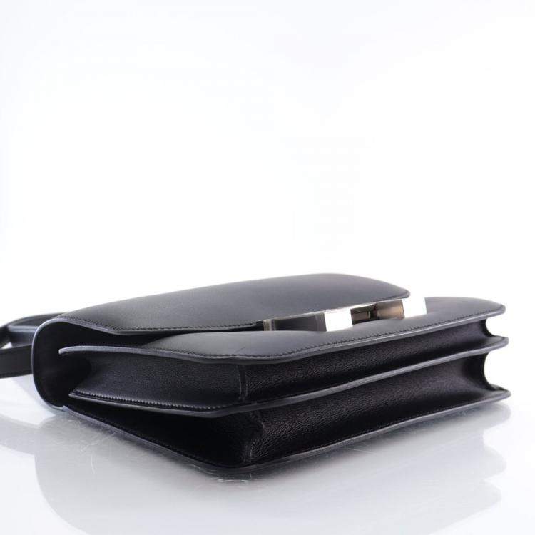 Pre Owned Hermes Noir Swift Marble Constance 24