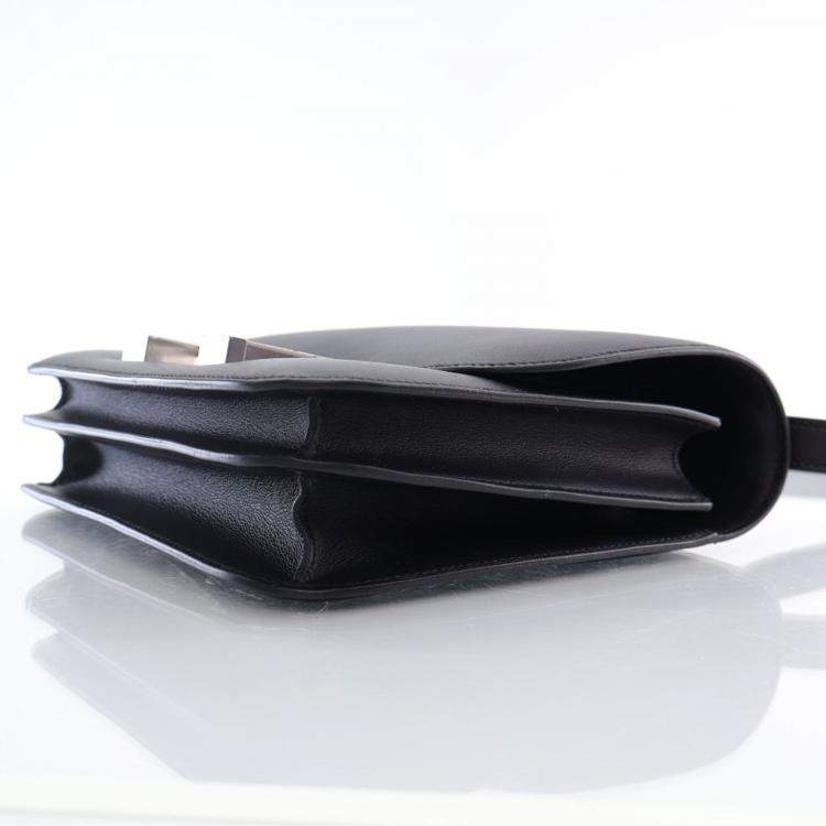 Pre Owned Hermes Noir Swift Marble Constance 24