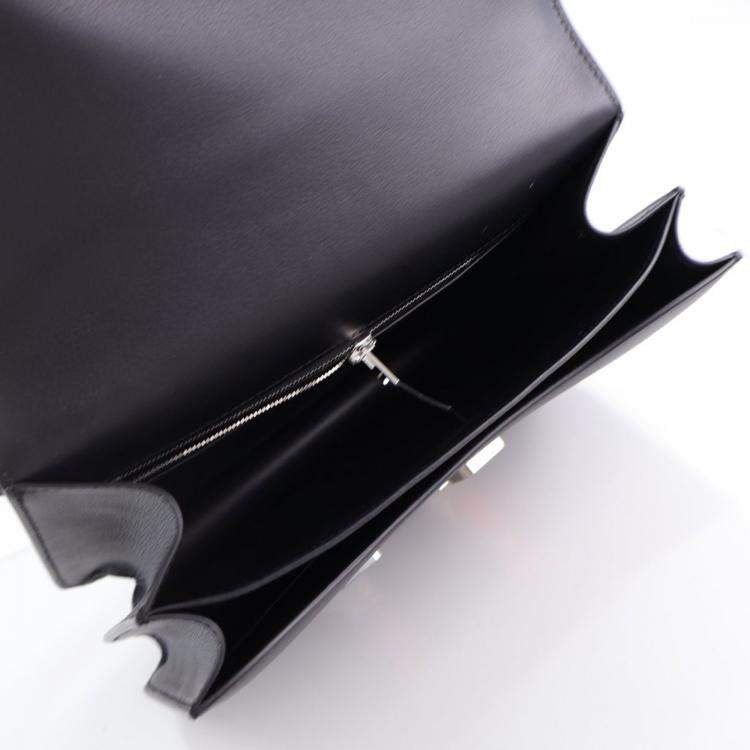 Pre Owned Hermes Noir Swift Marble Constance 24