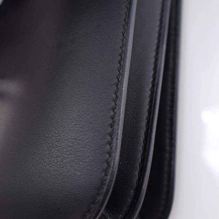 Pre Owned Hermes Noir Swift Marble Constance 24