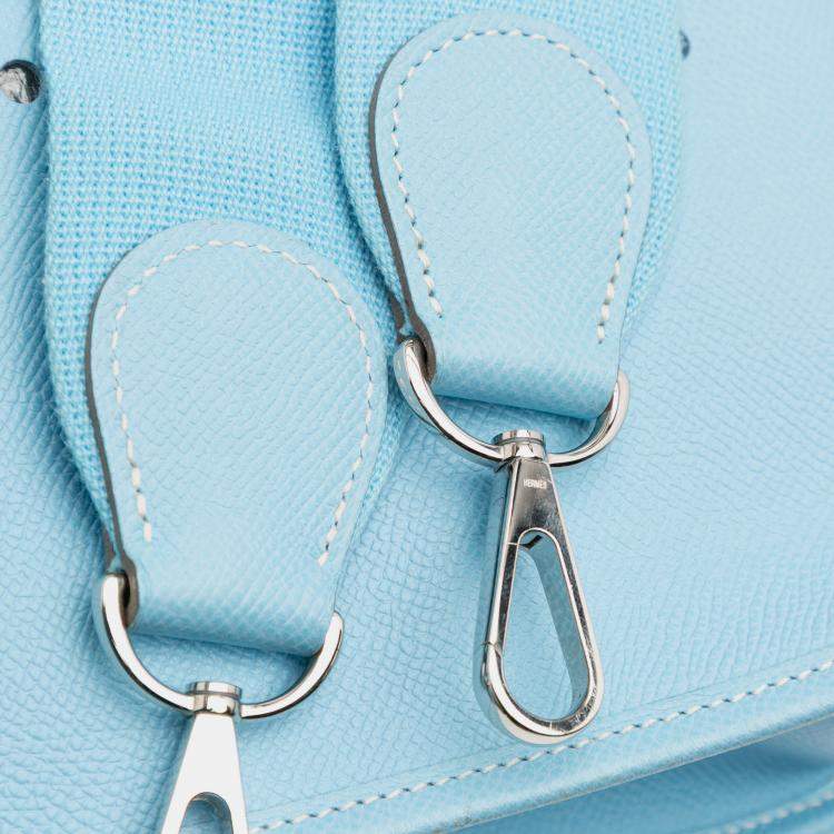 Pre Owned Hermes Blue du Nord Clemence Evelyne III 33