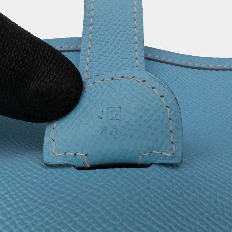Pre Owned Hermes Blue du Nord Clemence Evelyne III 33