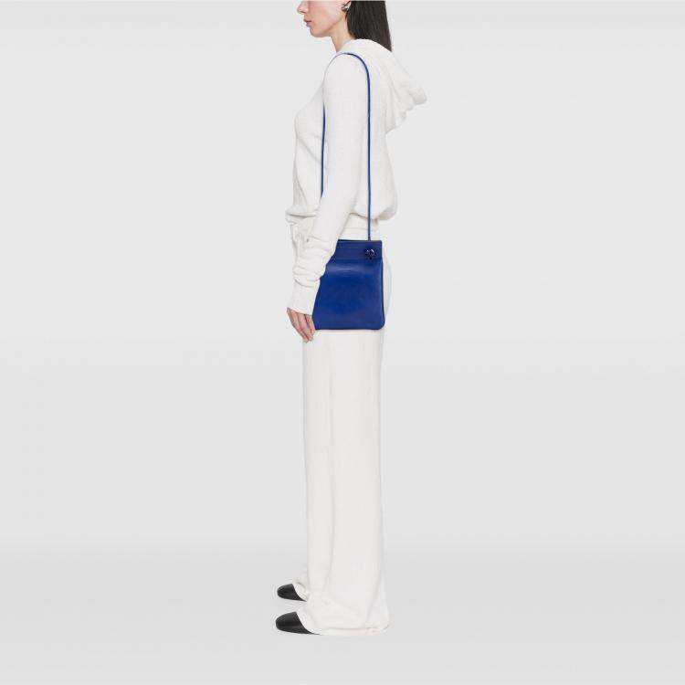 Pre Owned Hermes Blue Electrique Mini Swift Aline Bag