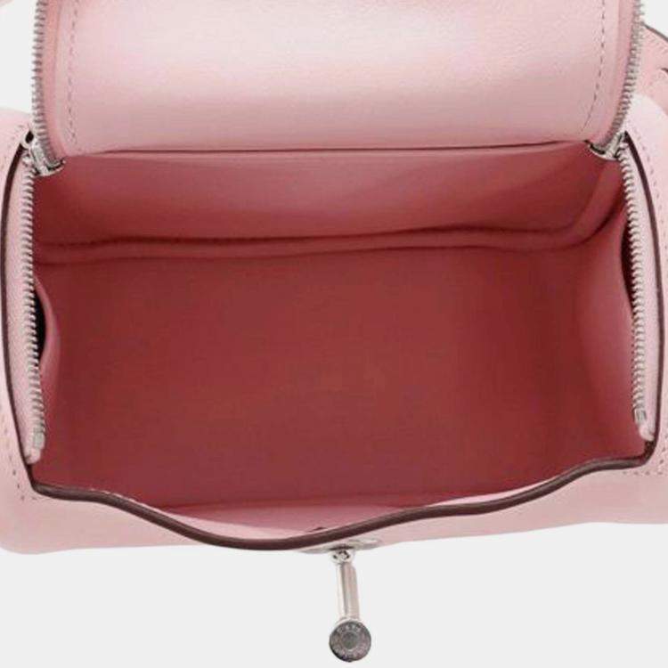 Pre Owned Hermes Rose Sakura Mini Swift Lindy 20