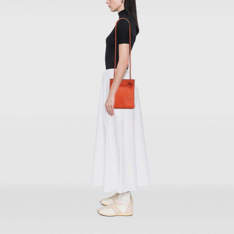 Pre Owned Hermes Orange Mini Swift Aline Bag