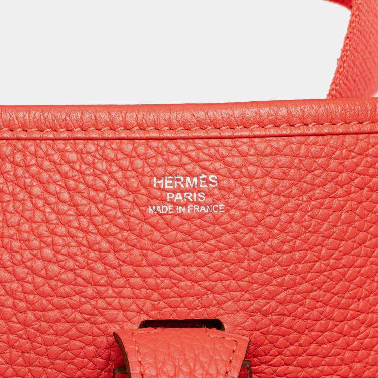 Pre Owned Hermes Pink Clemence Evelyne III 29