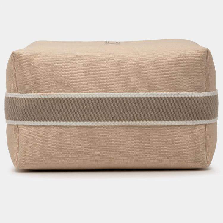 Pre Owned Hermes Brown Small Toile Bride A Brac Case