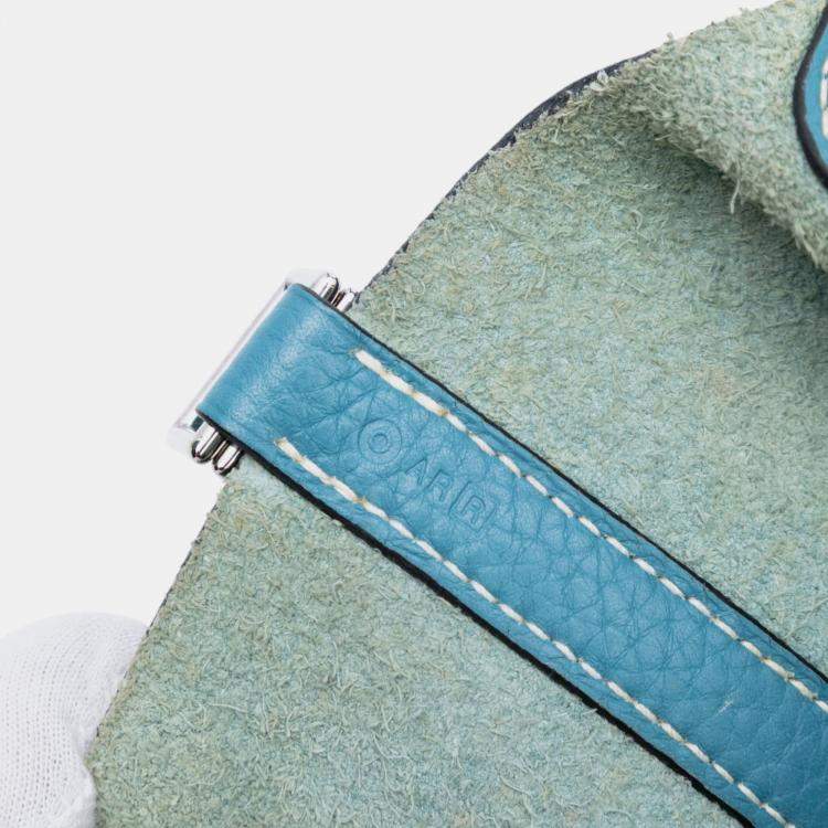 Pre Owned Hermes Blue Jean Clemence Picotin Lock 18