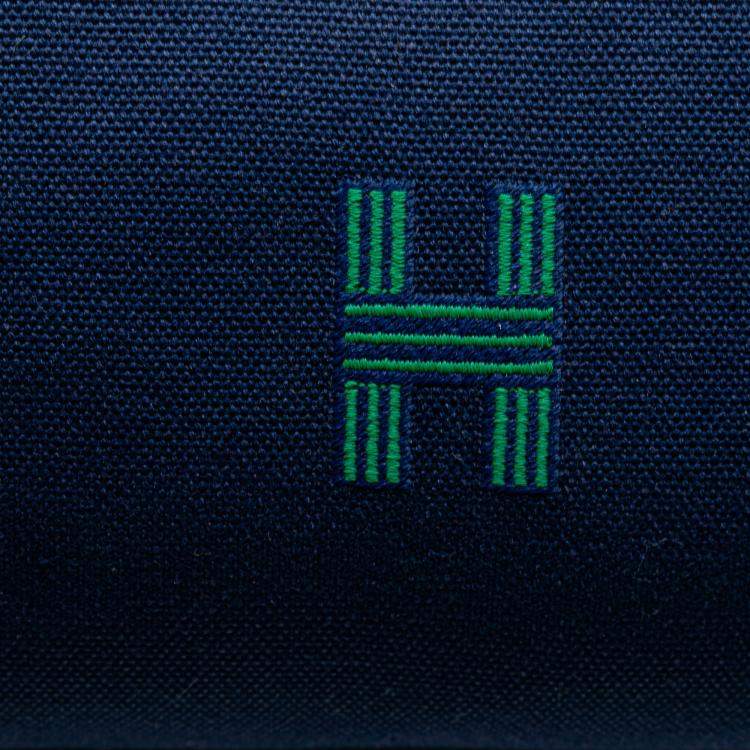 Pre Owned Hermes Blue Green Small Toile Bride A Brac Case