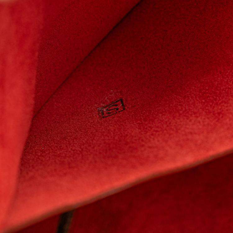 Pre Owned Hermes Red Taurillon Clemence and Swift Virevolte 24