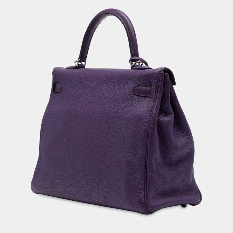 مملوكة مسبقًا Hermes Ultraviolet Togo Kelly II Retourne 35