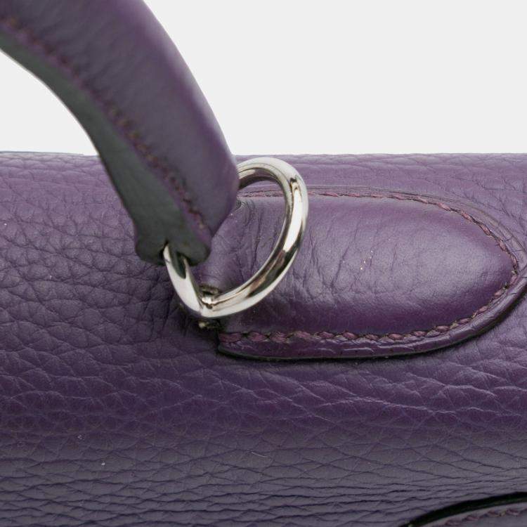 Pre Owned Hermes Ultraviolet Togo Kelly II Retourne 35