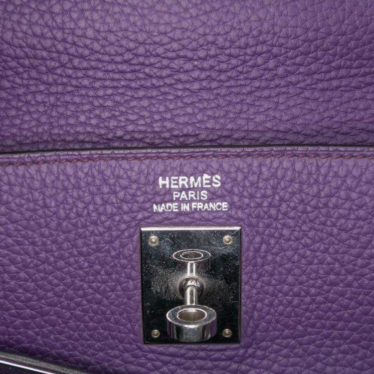 Pre Owned Hermes Ultraviolet Togo Kelly II Retourne 35